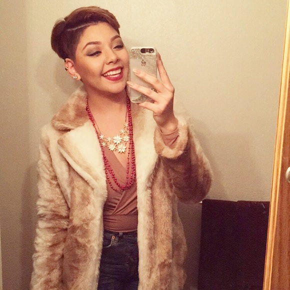 Camel suede crop top - Picture 5 of 5